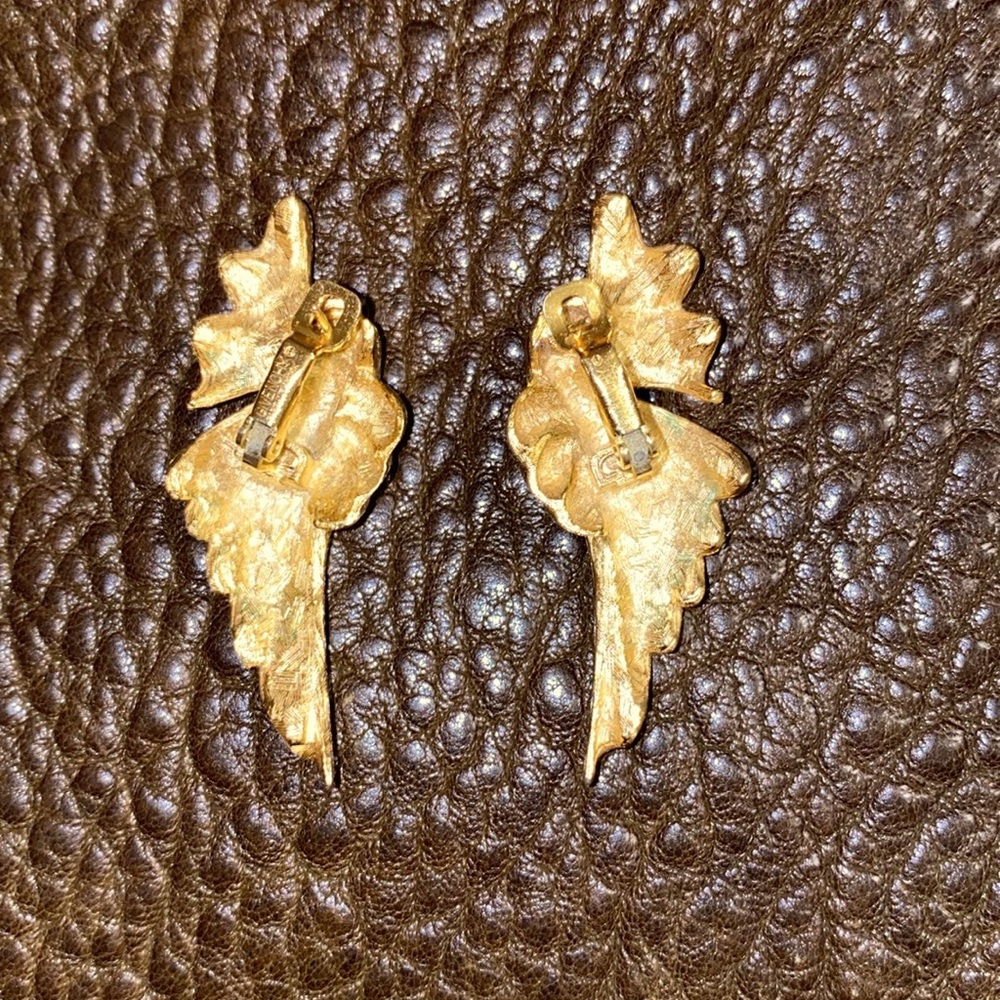 Givenchy Gold Wing Earrings - Picture 4 of 9